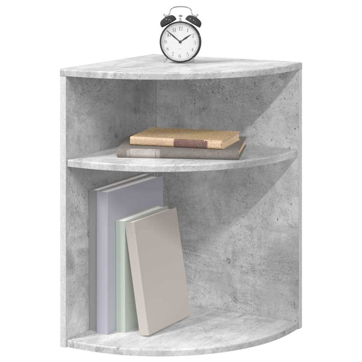 vidaXL End Table Σκυρόδεμα Γκρι 39,7 x 39,7 x 60 εκ Επεξεργασμένο Ξύλο