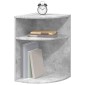 vidaXL End Table Σκυρόδεμα Γκρι 39,7 x 39,7 x 60 εκ Επεξεργασμένο Ξύλο