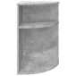 vidaXL End Table Σκυρόδεμα Γκρι 39,7 x 39,7 x 60 εκ Επεξεργασμένο Ξύλο