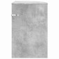 vidaXL End Table Σκυρόδεμα Γκρι 39,7 x 39,7 x 60 εκ Επεξεργασμένο Ξύλο