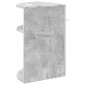 vidaXL End Table Σκυρόδεμα Γκρι 39,7 x 39,7 x 60 εκ Επεξεργασμένο Ξύλο