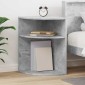 vidaXL End Table Σκυρόδεμα Γκρι 39,7 x 39,7 x 60 εκ Επεξεργασμένο Ξύλο
