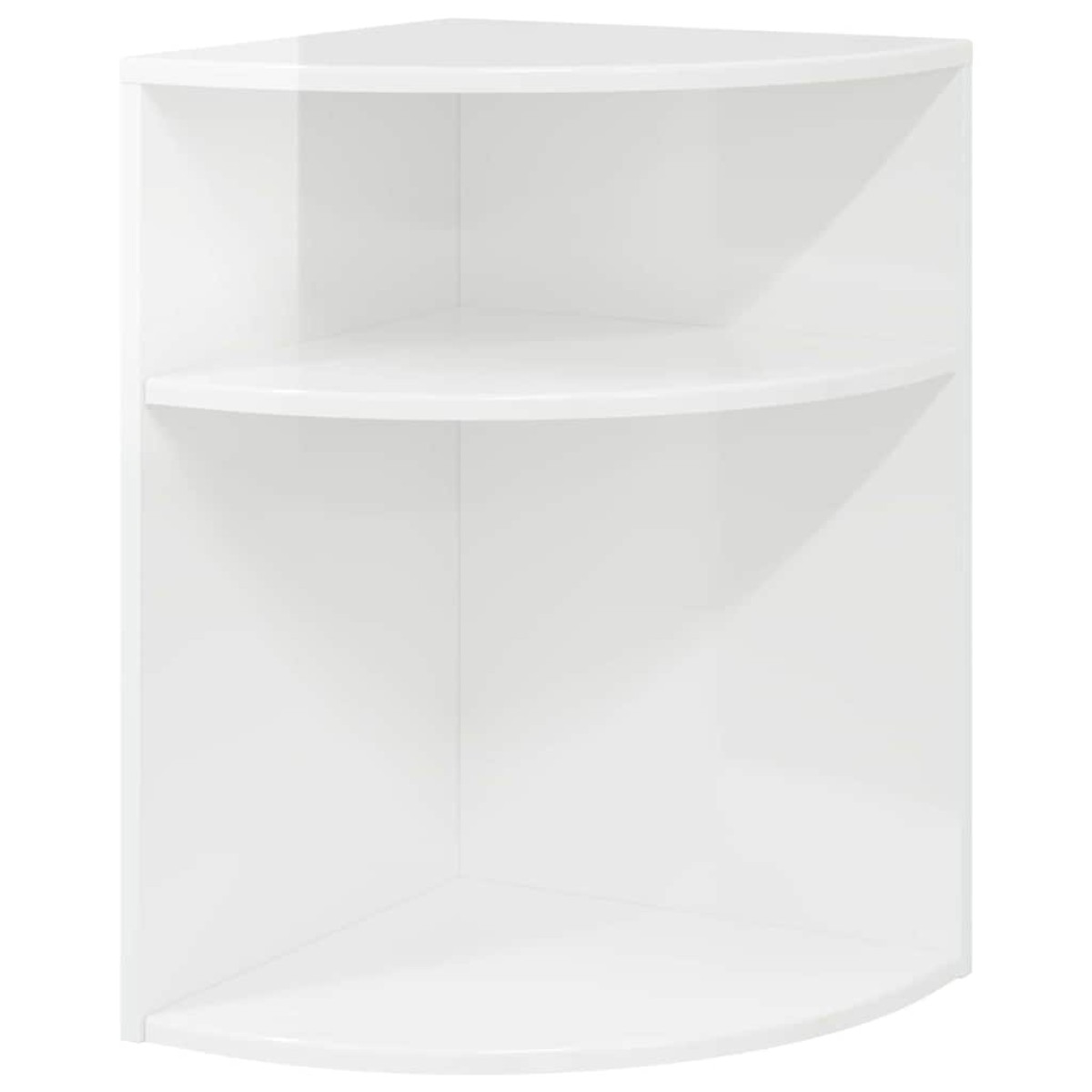 vidaXL End Table Υψηλής γυαλάδας λευκό 39,7 x 39,7 x 60 εκ
