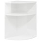 vidaXL End Table Υψηλής γυαλάδας λευκό 39,7 x 39,7 x 60 εκ