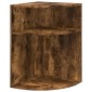 vidaXL End Table Καπνιστό Δρύς 39,7 x 39,7 x 60 εκ Επεξεργασμένο Ξύλο