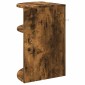 vidaXL End Table Καπνιστό Δρύς 39,7 x 39,7 x 60 εκ Επεξεργασμένο Ξύλο