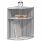 vidaXL End Table Γκρίζο Σονομα 39,7 x 39,7 x 60 εκ Επεξεργασμένο Ξύλο