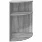 vidaXL End Table Γκρίζο Σονομα 39,7 x 39,7 x 60 εκ Επεξεργασμένο Ξύλο