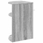 vidaXL End Table Γκρίζο Σονομα 39,7 x 39,7 x 60 εκ Επεξεργασμένο Ξύλο