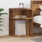 vidaXL End Table Παλιό ξύλο 39,7 x 39,7 x 60 εκ Επεξεργασμένο Ξύλο