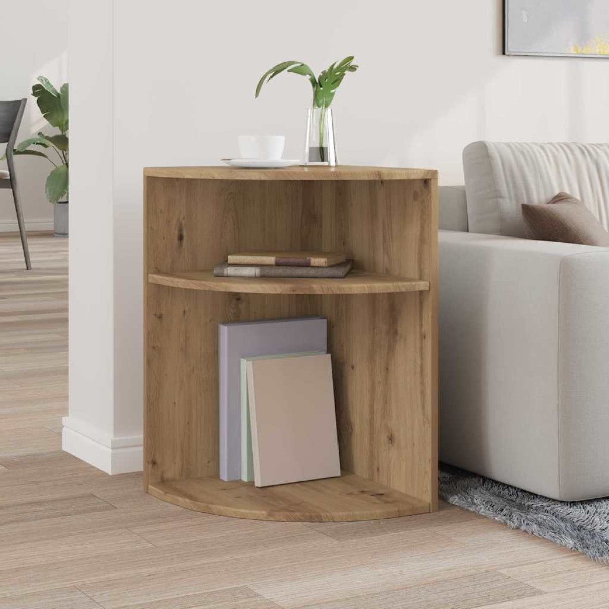 vidaXL End Table Artisan Oak 39,7 x 39,7 x 60 εκ Επεξεργασμένο Ξύλο