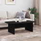vidaXL Τραπεζάκι σαλονιού Μαύρο 93 x 53 x 33 εκ Επεξεργασμένο Ξύλο