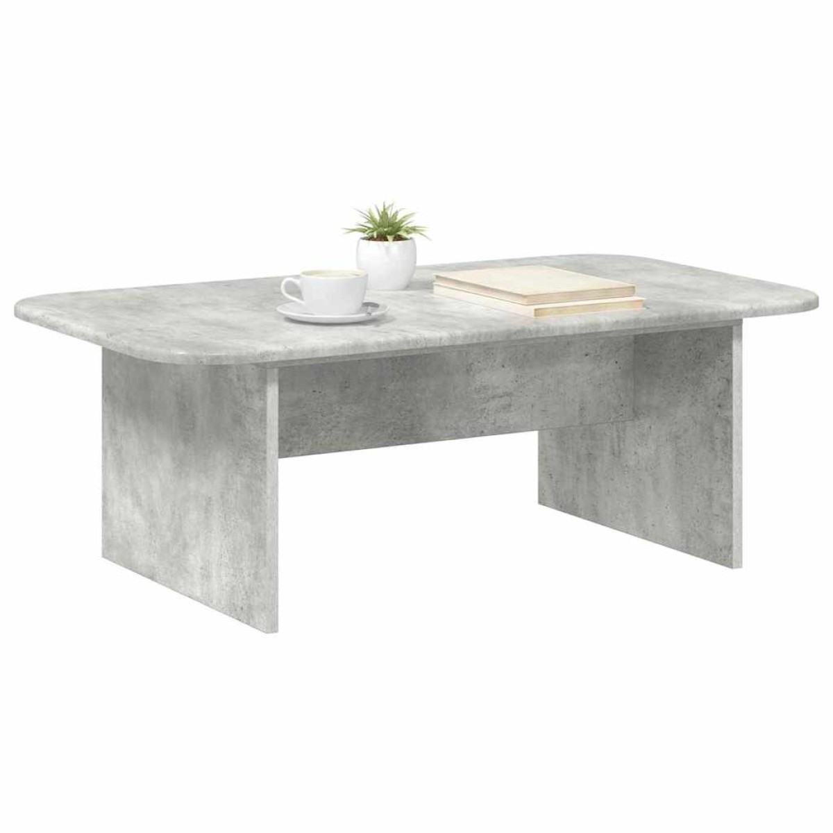 vidaXL Τραπεζάκι σαλονιού Σκυρόδεμα Γκρι 93 x 53 x 33 εκ