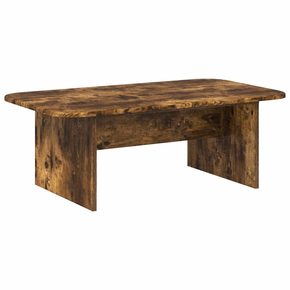 vidaXL Τραπεζάκι σαλονιού Καπνιστό Δρύς 93 x 53 x 33 εκ