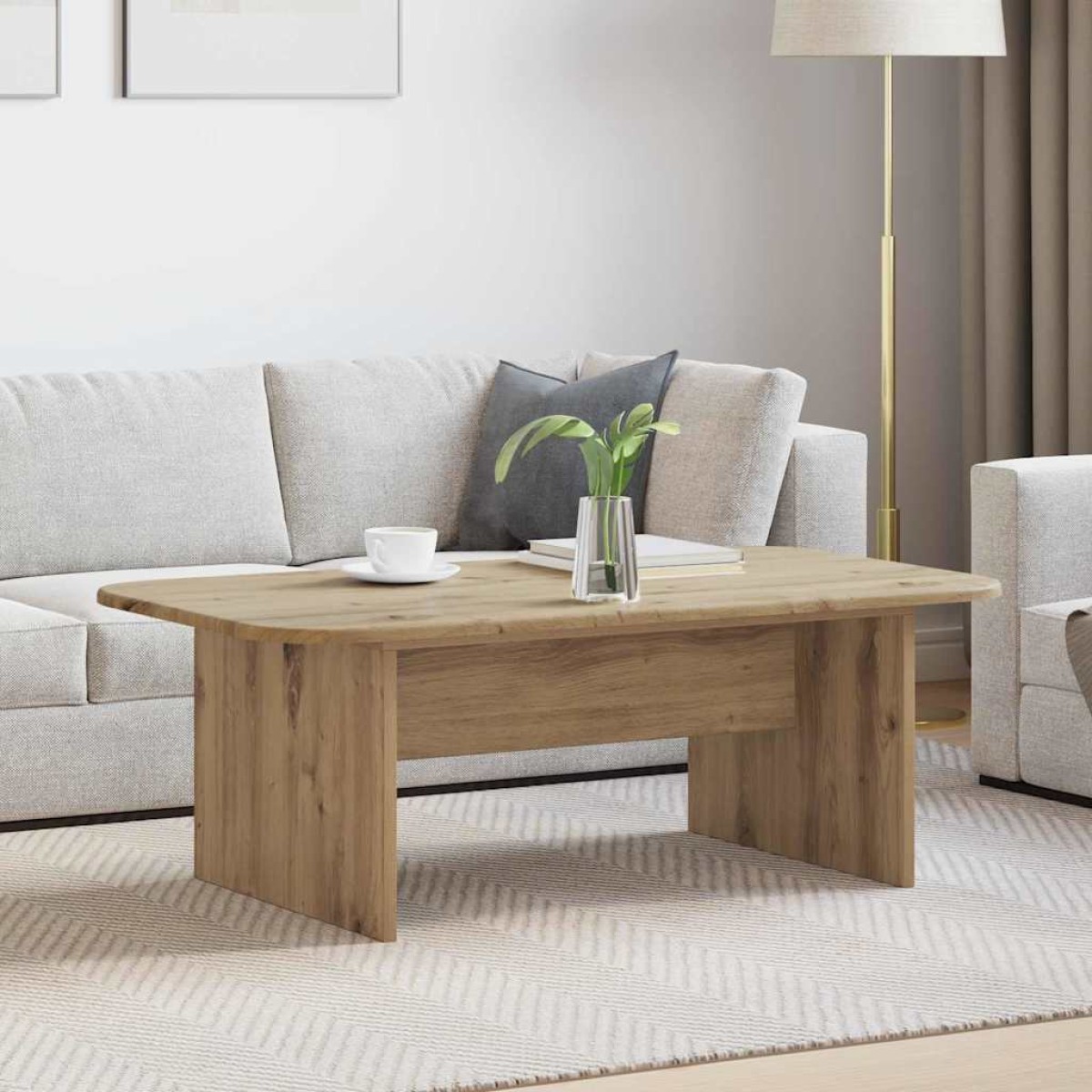vidaXL Τραπεζάκι σαλονιού Artisan Oak 93 x 53 x 33 εκ