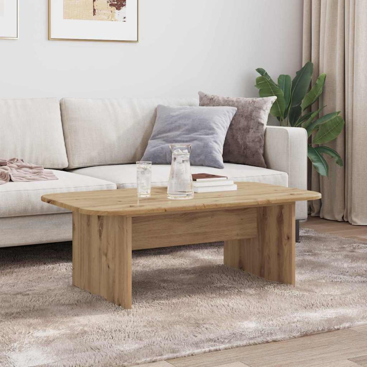 vidaXL Τραπεζάκι σαλονιού Artisan Oak 93 x 53 x 33 εκ