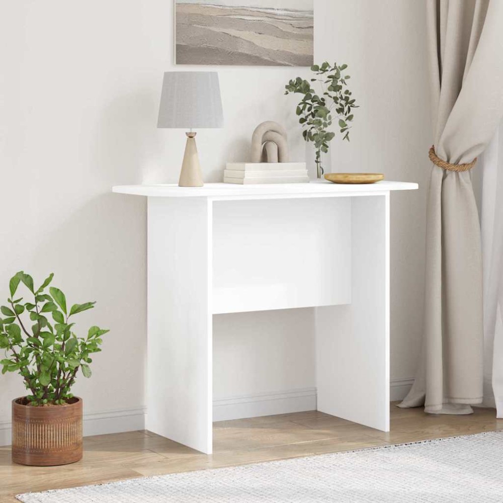 vidaXL Τραπέζι κονσόλας Λευκό 93 x 40 x 75 εκ Επεξεργασμένο Ξύλο