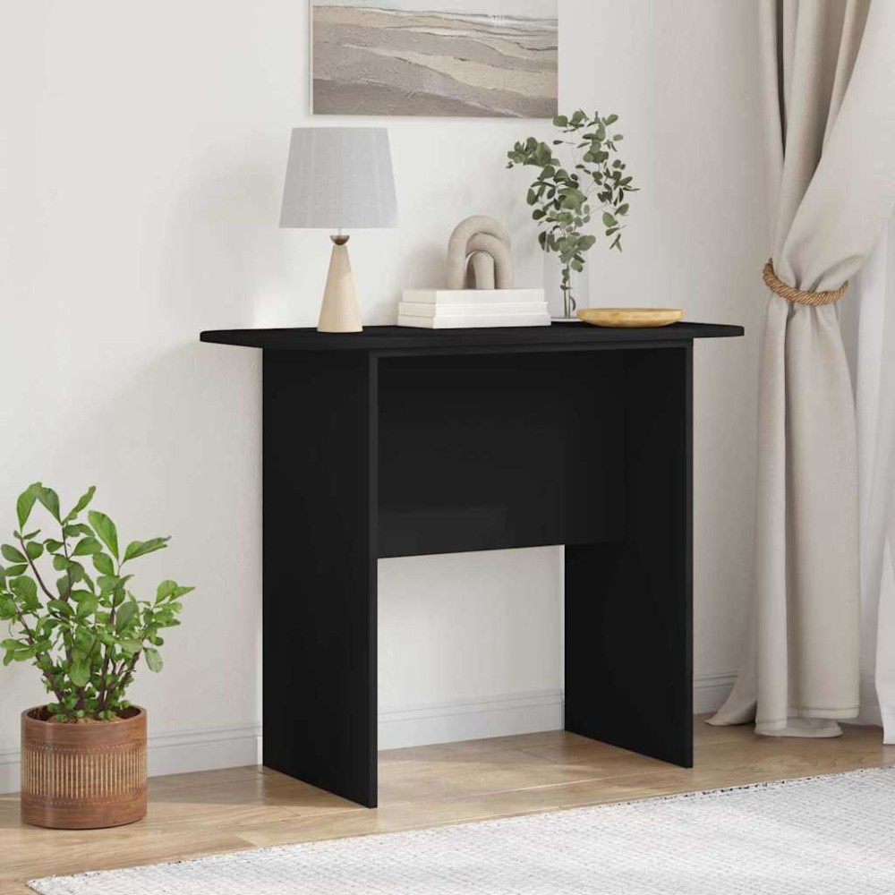 vidaXL Τραπέζι κονσόλας Μαύρο 93 x 40 x 75 εκ Επεξεργασμένο Ξύλο