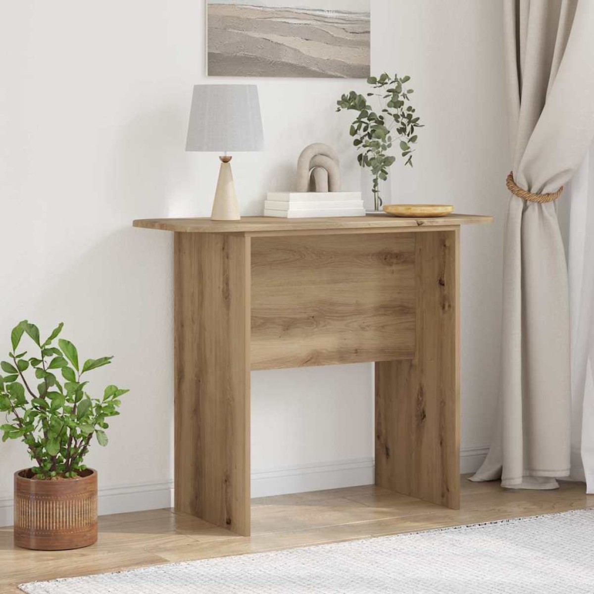 vidaXL Τραπέζι κονσόλας Artisan Oak 93 x 40 x 75 εκ Επεξεργασμένο Ξύλο