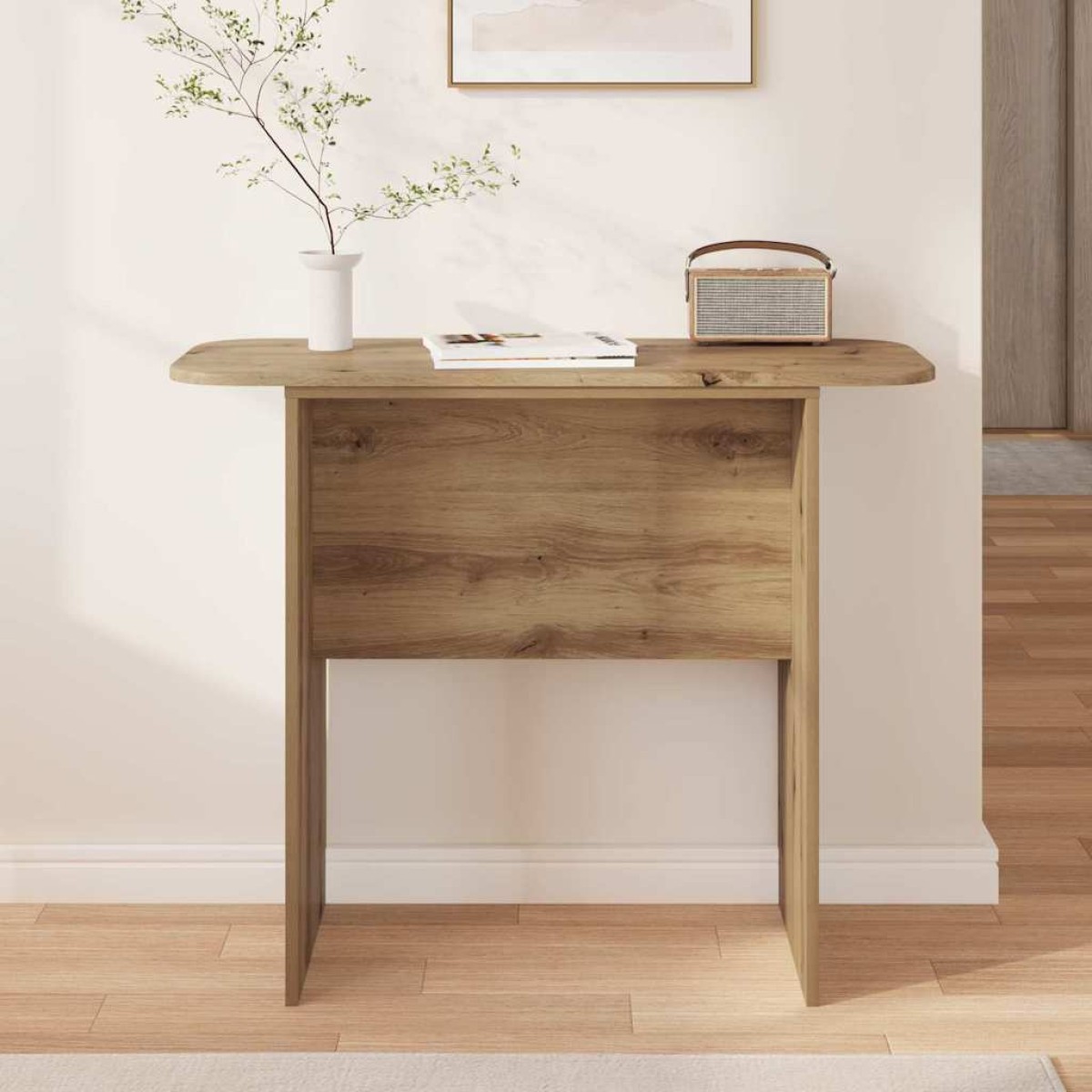 vidaXL Τραπέζι κονσόλας Artisan Oak 93 x 40 x 75 εκ Επεξεργασμένο Ξύλο