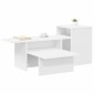 vidaXL Τραπέζι κονσόλας Λευκό 91,5 x 35 x 38,5 εκ Επεξεργασμένο Ξύλο