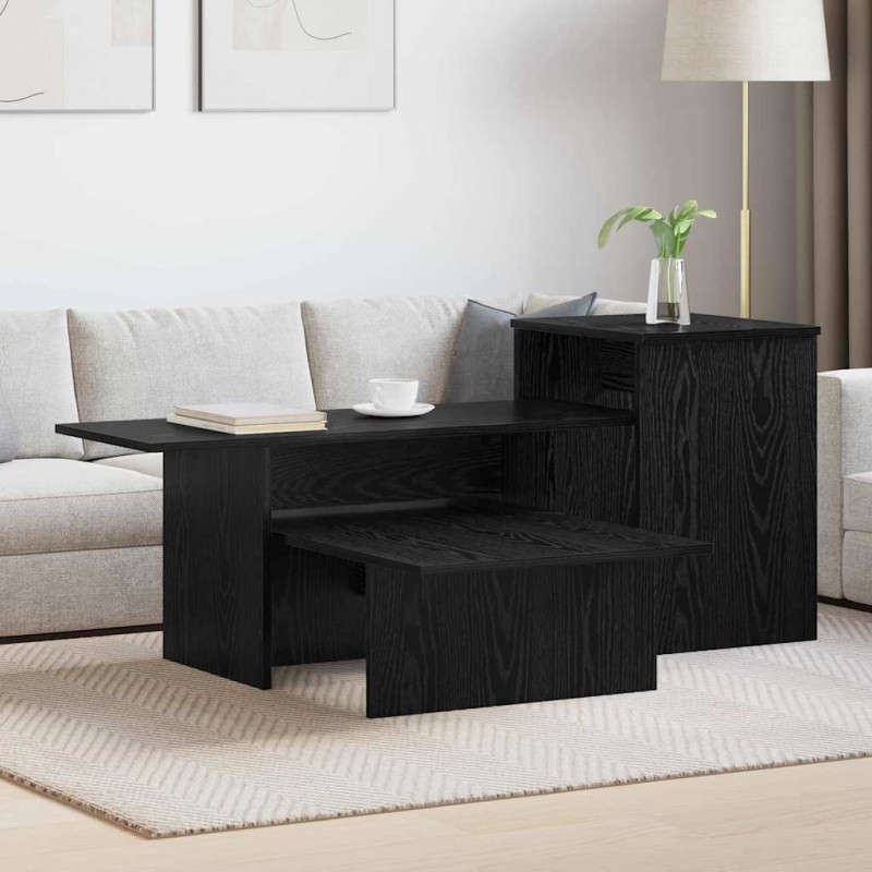 vidaXL Τραπέζι κονσόλας Μαύρη Οξυά 91,5 x 35 x 38,5 εκ