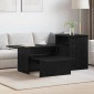 vidaXL Τραπέζι κονσόλας Μαύρη Οξυά 91,5 x 35 x 38,5 εκ