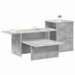 vidaXL Τραπέζι κονσόλας Σκυρόδεμα Γκρι 91,5 x 35 x 38,5 εκ