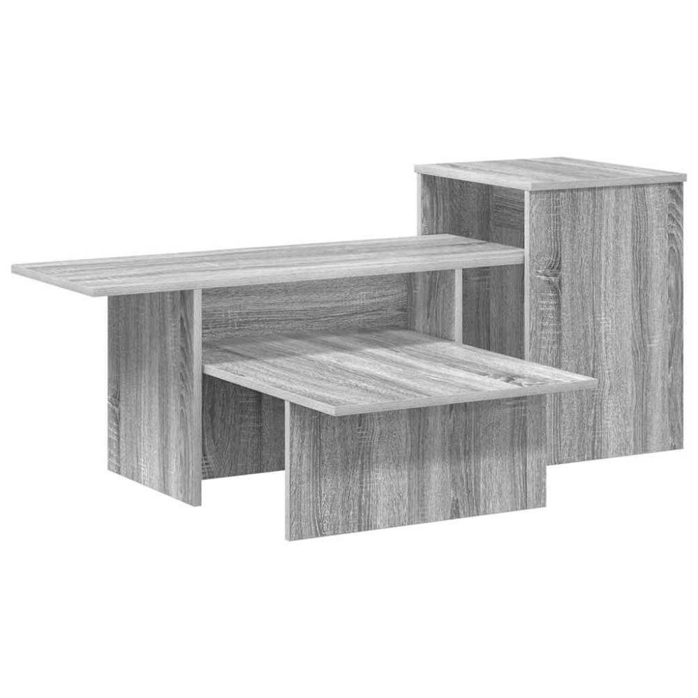 vidaXL Τραπέζι κονσόλας Γκρίζο Σονομα 91,5 x 35 x 38,5 εκ