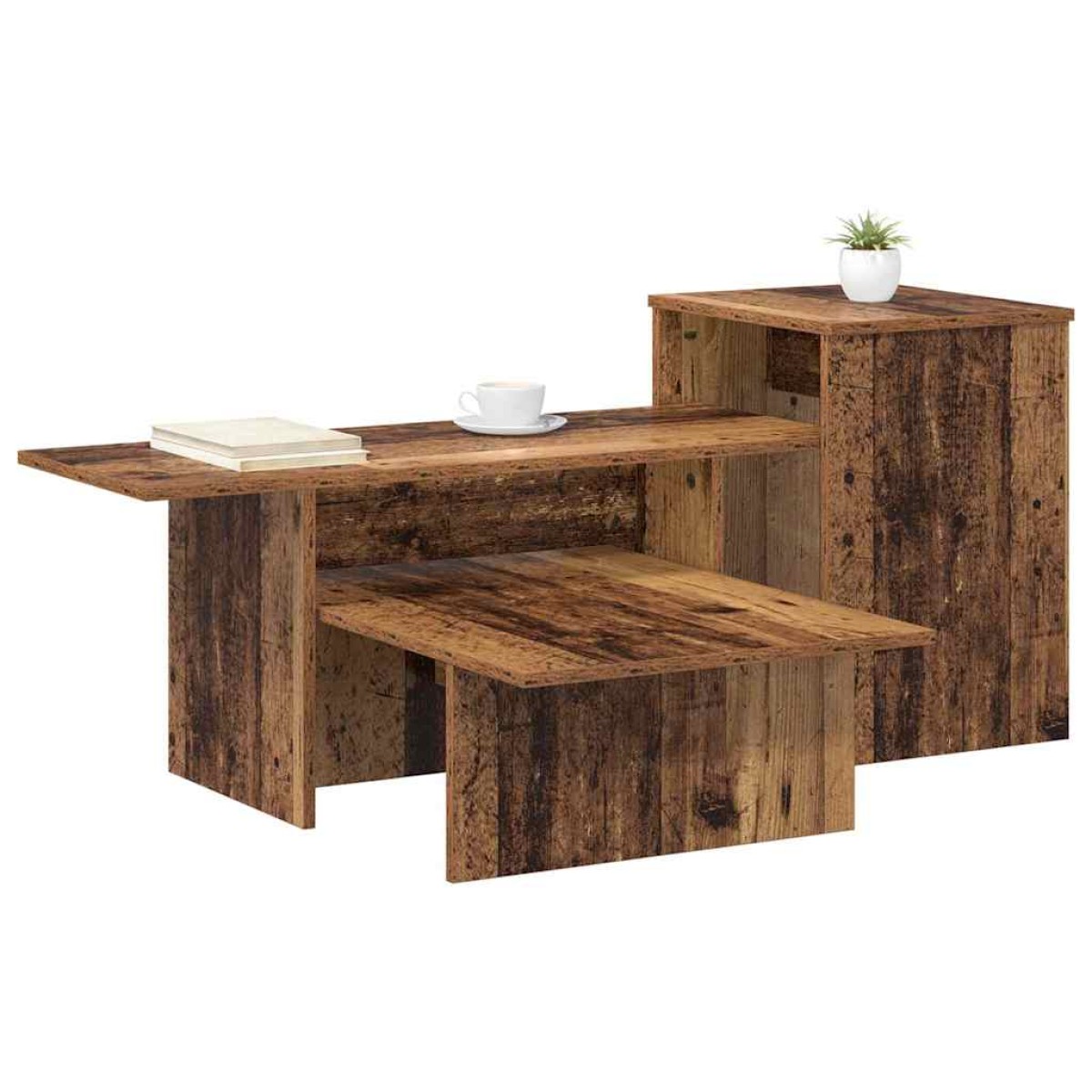 vidaXL Τραπέζι κονσόλας Παλιό ξύλο 91,5 x 35 x 38,5 εκ