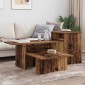 vidaXL Τραπέζι κονσόλας Παλιό ξύλο 91,5 x 35 x 38,5 εκ