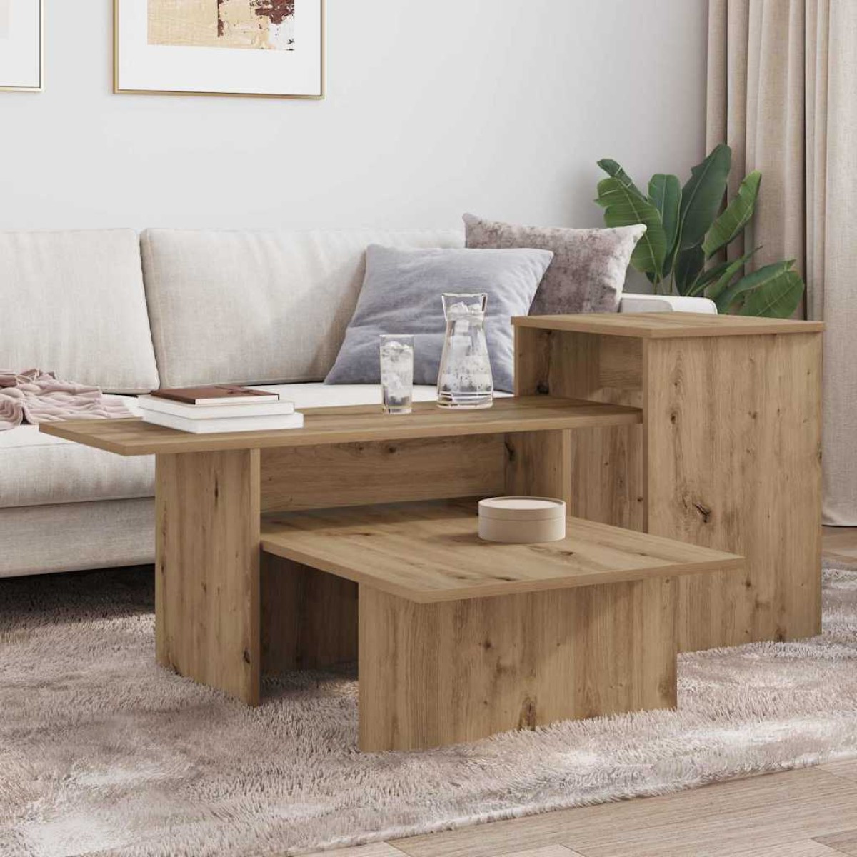 vidaXL Τραπέζι κονσόλας Artisan Oak 91,5 x 35 x 38,5 εκ
