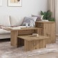 vidaXL Τραπέζι κονσόλας Artisan Oak 91,5 x 35 x 38,5 εκ