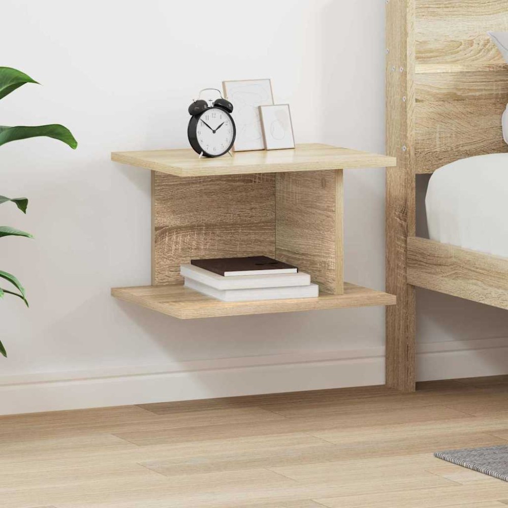vidaXL Κομοδίνο Δρύς Sonoma 40 x 30 x 25 εκ Επεξεργασμένο Ξύλο