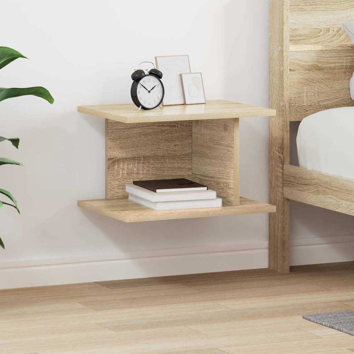 vidaXL Κομοδίνο Δρύς Sonoma 40 x 30 x 25 εκ Επεξεργασμένο Ξύλο