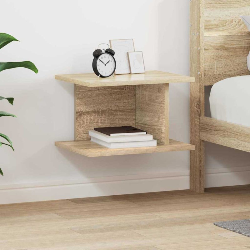 vidaXL Κομοδίνο Δρύς Sonoma 40 x 30 x 25 εκ Επεξεργασμένο Ξύλο