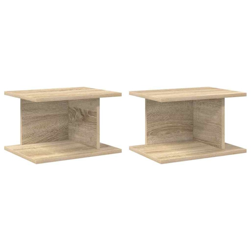 vidaXL Κομοδίνο 2 τμχ. Δρύς Sonoma 40 x 30 x 25 εκ Επεξεργασμένο Ξύλο