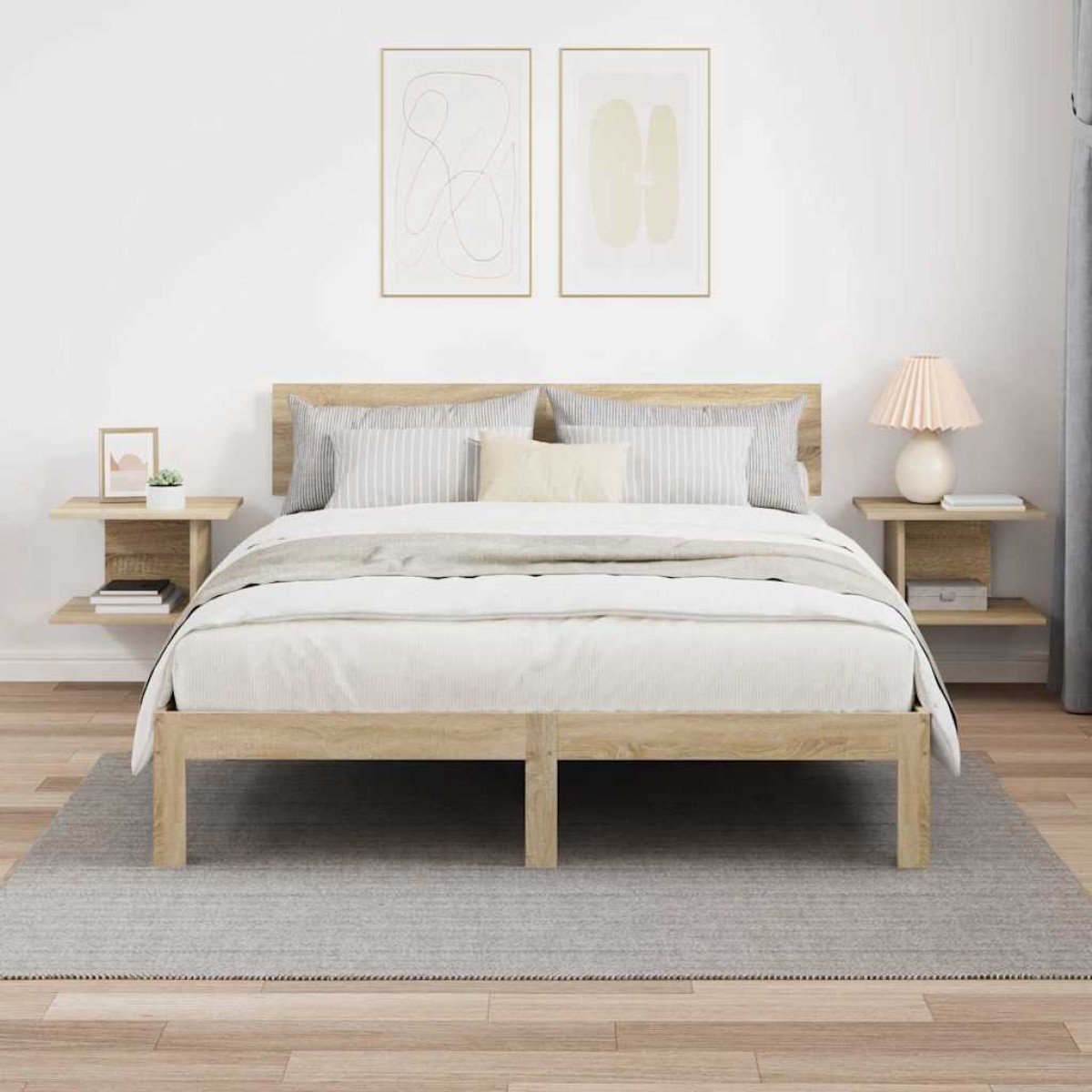 vidaXL Κομοδίνο 2 τμχ. Δρύς Sonoma 40 x 30 x 25 εκ Επεξεργασμένο Ξύλο