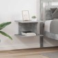 vidaXL Κομοδίνο 2 τμχ. Σκυρόδεμα Γκρι 40 x 30 x 25 εκ
