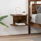 vidaXL Κομοδίνο 2 τμχ. Καπνιστό Δρύς 40 x 30 x 25 εκ