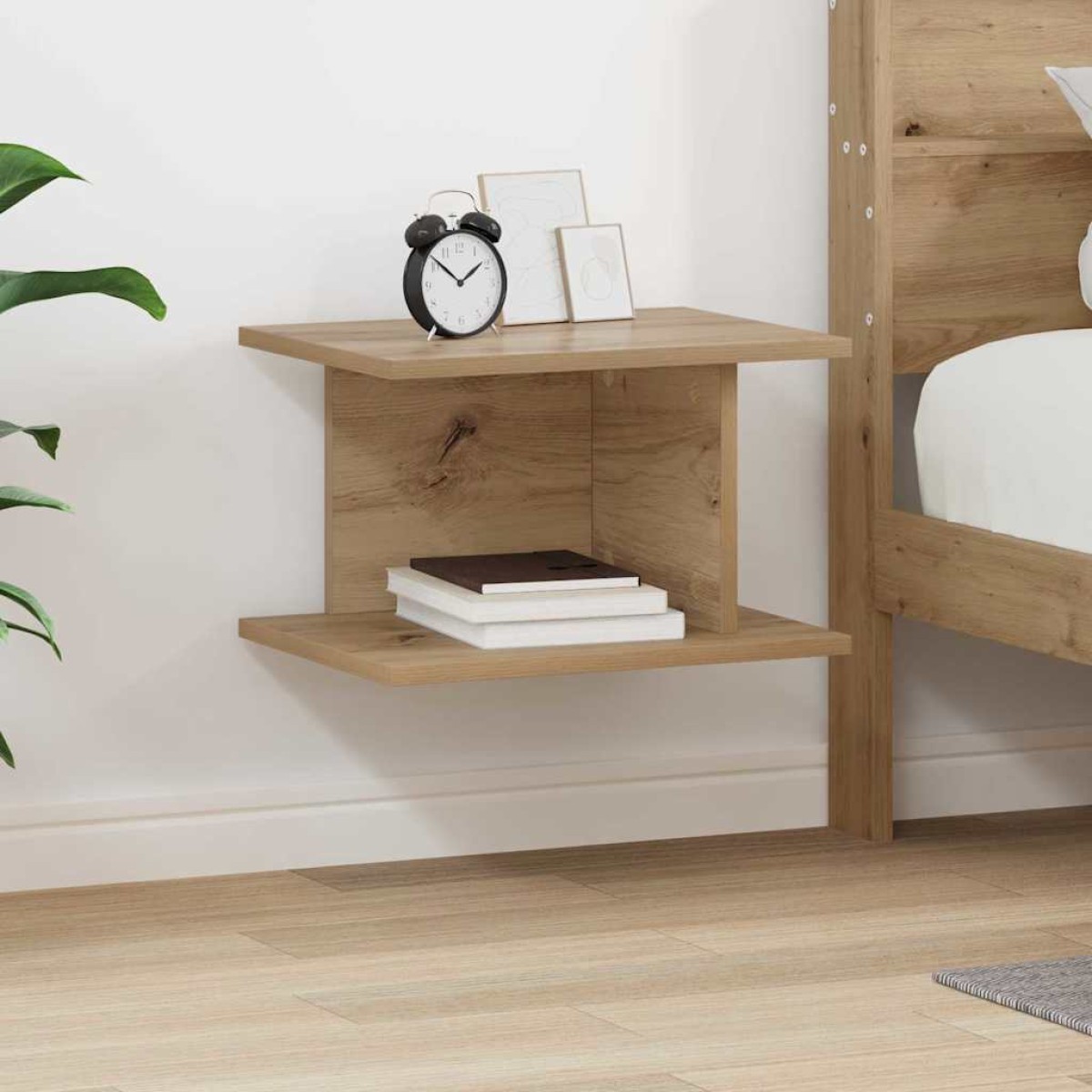 vidaXL Κομοδίνο Artisan Oak 40 x 30 x 25 εκ Επεξεργασμένο Ξύλο
