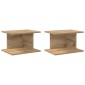 vidaXL Κομοδίνο 2 τμχ. Artisan Oak 40 x 30 x 25 εκ Επεξεργασμένο Ξύλο