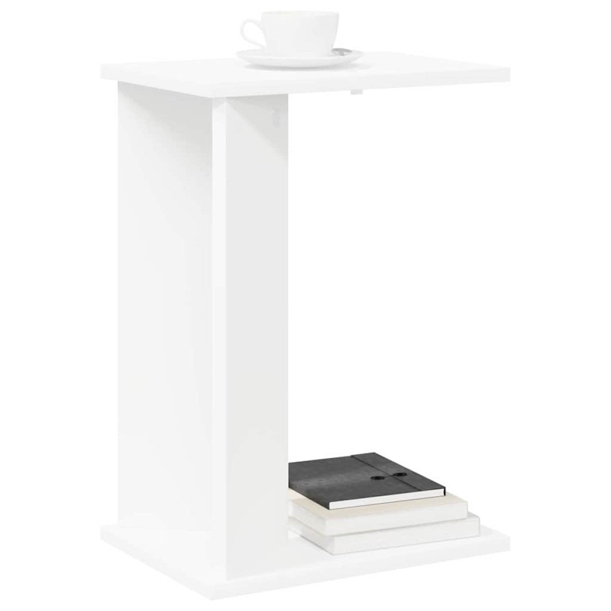 vidaXL End Table Λευκό 35 x 25 x 50 εκ Επεξεργασμένο Ξύλο