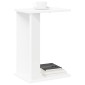 vidaXL End Table Λευκό 35 x 25 x 50 εκ Επεξεργασμένο Ξύλο