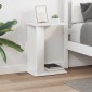 vidaXL End Table Λευκό 35 x 25 x 50 εκ Επεξεργασμένο Ξύλο