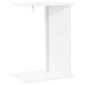 vidaXL End Table Λευκό 35 x 25 x 50 εκ Επεξεργασμένο Ξύλο