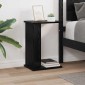 vidaXL End Table Μαύρη Οξυά 35 x 25 x 50 εκ Επεξεργασμένο Ξύλο