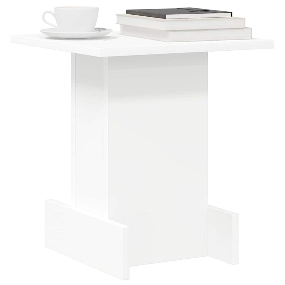 vidaXL End Table Λευκό 35,5 x 35 x 40 εκ Επεξεργασμένο Ξύλο