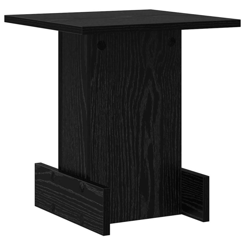 vidaXL End Table Μαύρη Οξυά 35,5 x 35 x 40 εκ Επεξεργασμένο Ξύλο