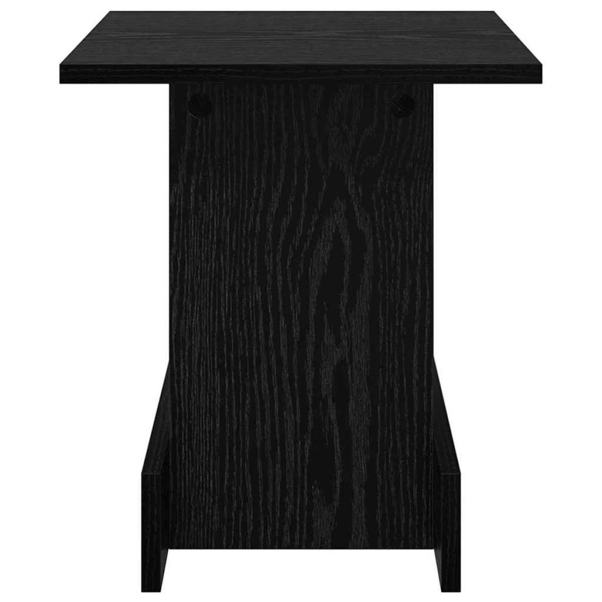vidaXL End Table Μαύρη Οξυά 35,5 x 35 x 40 εκ Επεξεργασμένο Ξύλο